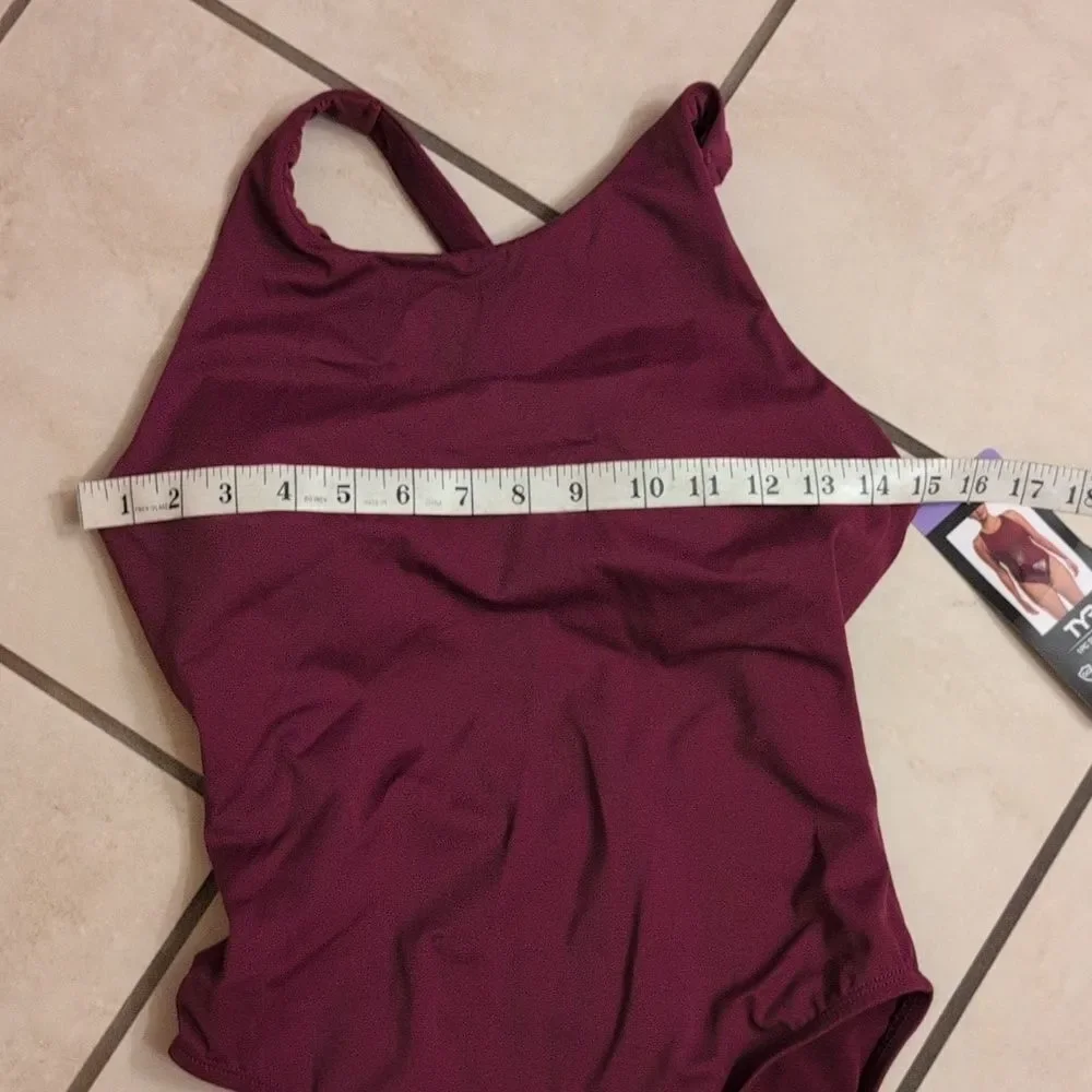 NEW TYR One Piece Swimsuit Wine Purple Red Color Size XS